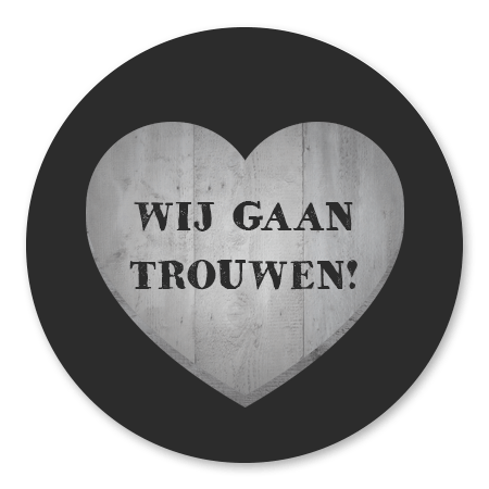 Hart Hout Wij Gaan Trouwen